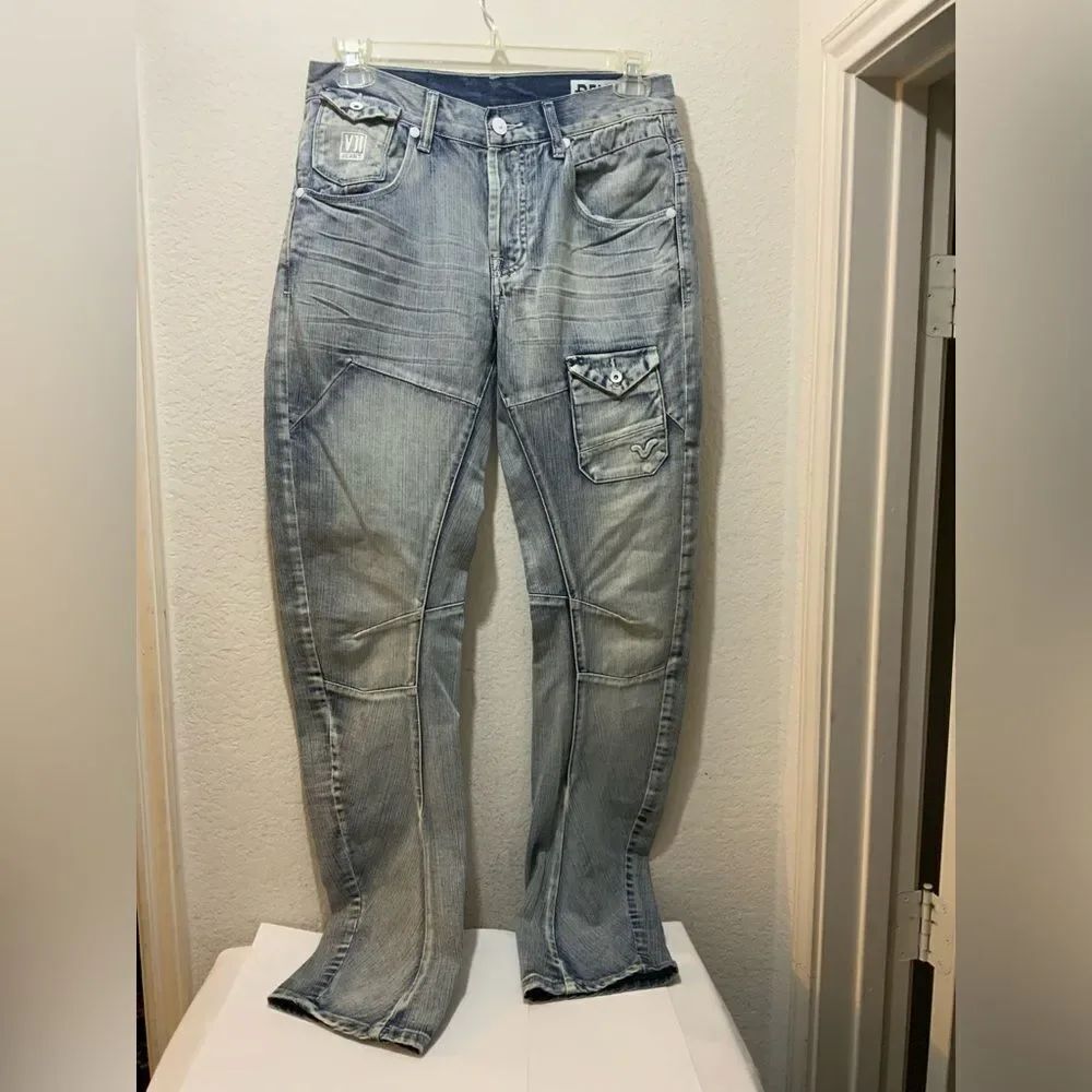 Vintage VOI Jeans Distressed flared denim japan style 32 L
